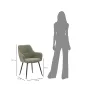 KRZESŁO VICENZA ZIELONE ZESTAW 2 SZT 58x63x85,5 cm